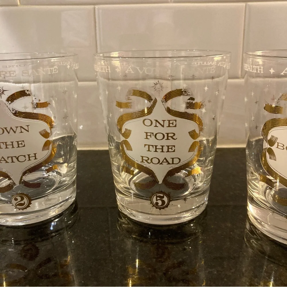 Mid Century Modern Funny Rocks Glasses
